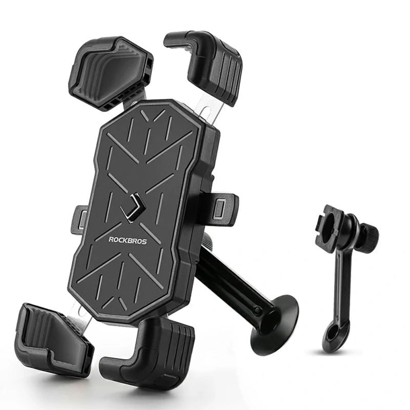 Rockbros HW-117 Handlebar Clamp Phone Holder - Black and Gray czarny || szary phones and accessories