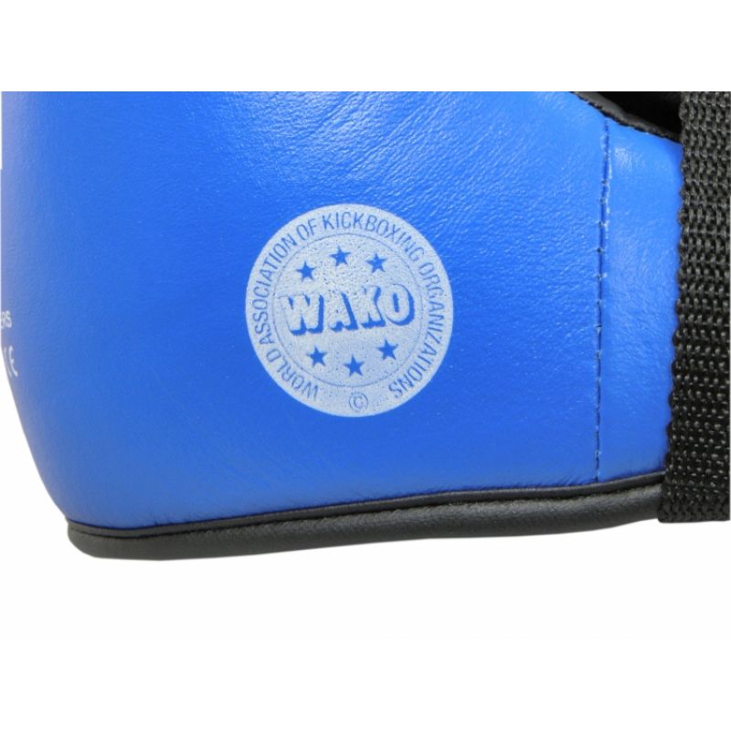 MASTERS FIGHT EQUIPMENT OSK-1 leather foot protectors (WAKO APPROVED) piros védőfelszerelés 03041-02M