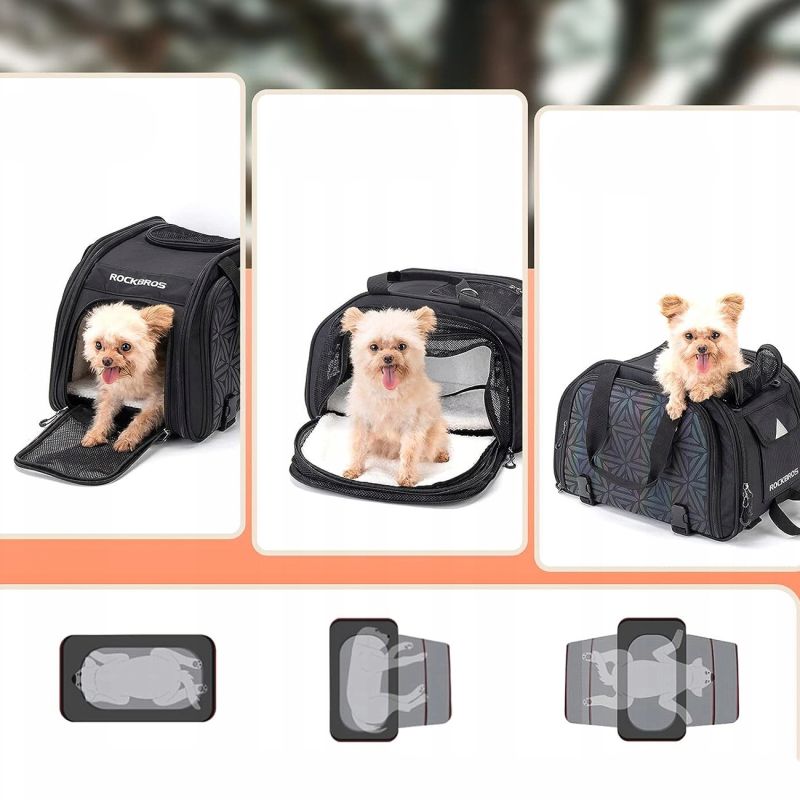 Rockbros 30140028001 transport bicycle for cats and dogs - black fekete táska