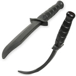 DBX Bushido Rubber training knife mock knife, black - fekete knives, pocket knives, training equipment