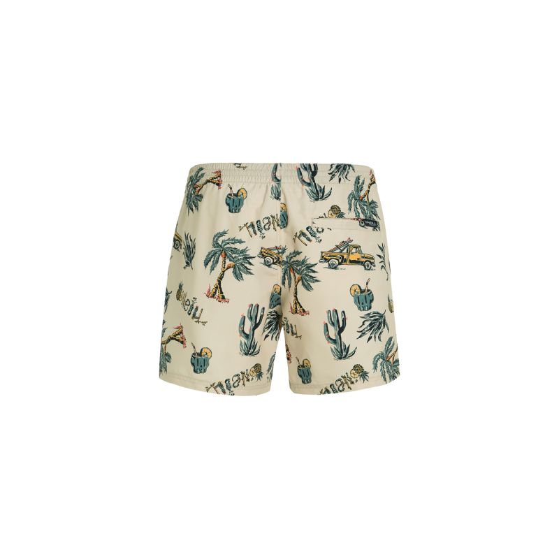 O'Neill Mix&Match Cali Print 15'' Swim bézs shorts, swimming shorts