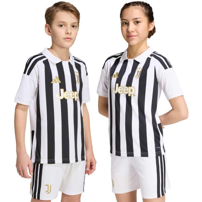 adidas Juventus 26/27 kids' jersey white and black