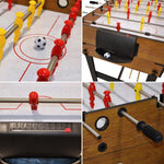 Enero 3-in-1 WOODEN TABLE FOR FOOTBALL, BILLIARDS, AIR HOOKUP fekete table games, tables