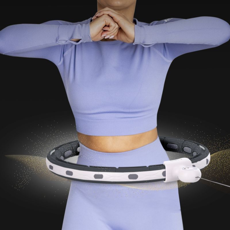 HMS Magnetic Hula Hop Set Black Hhm15 With Counter + Slimming Belt Br163 Red piros szett 17-44-654