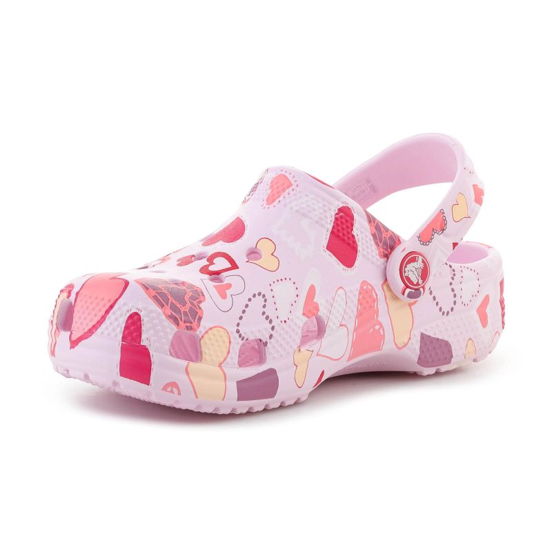 Crocs Classic Vday Clog Kids Pink Milk/Hearts