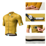 Rockbros 15120014024 ROAD TO SKY men's cycling jersey short sleeve M - yellow m \ żółty póló