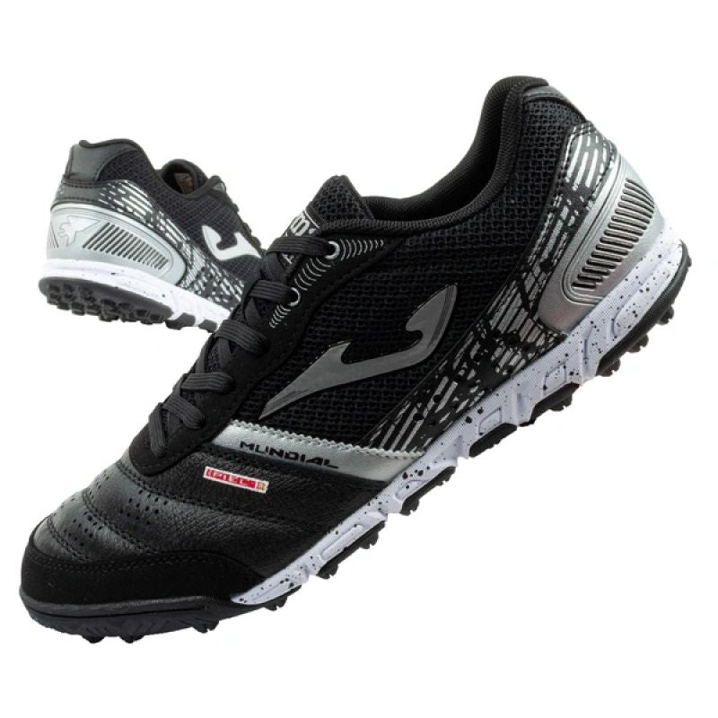 Joma Mundial Turf 2601 football boots black MUNS2601TF fekete focicipő