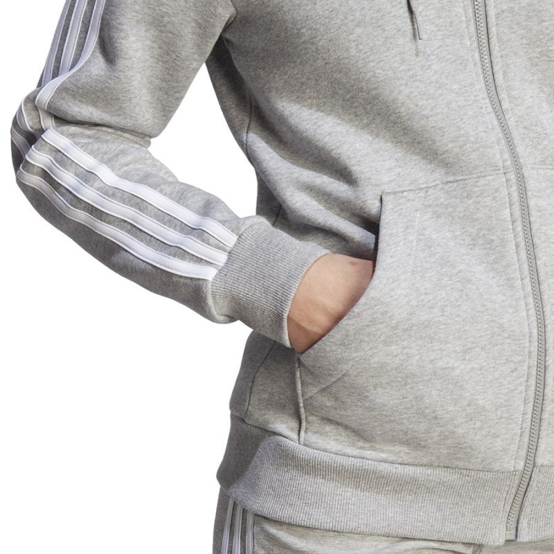 adidas 3 Stripes FL Full-Zip HD sweatshirt W IM0236 Pulóver