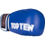 TOP TEN "FIGHT" RTT-2 Boxing Gloves 10 oz (WAKO APPROVED) czerwony kesztyű
