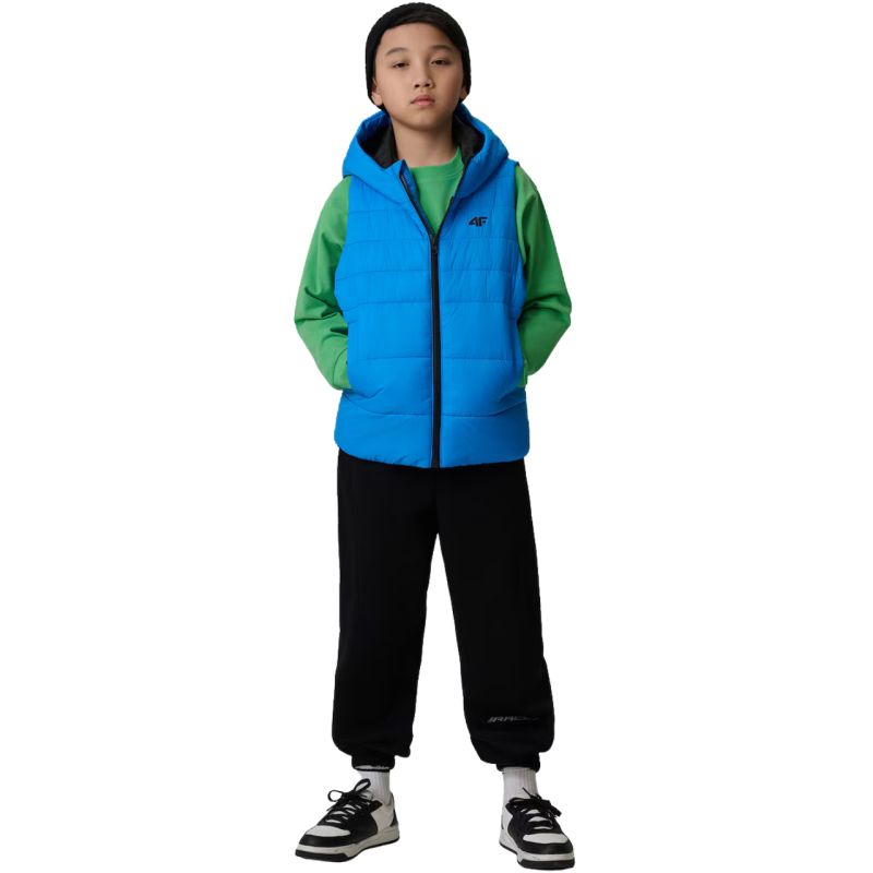 Boy's vest 4F M313 4FJWSS26TVJAM313 33S kék vests