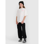 Oversized T-shirt with print for girls 4F 4FJRAW25TTSHF2935-11S