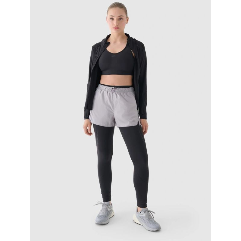 Women's quick-drying running 4F 4FWAW24TFSHF0758-25S short