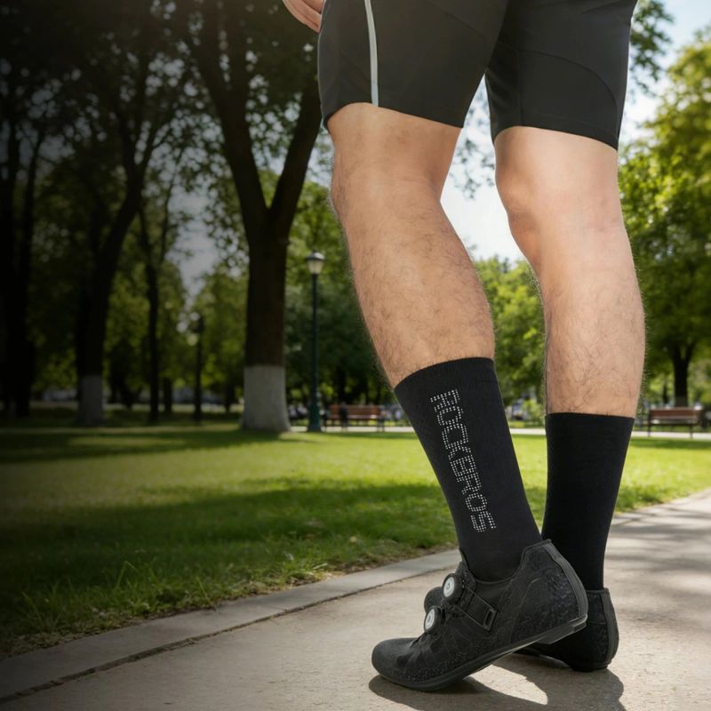 Rockbros 490067003 Reflective Cycling Socks M - Black m \ czarny zokni