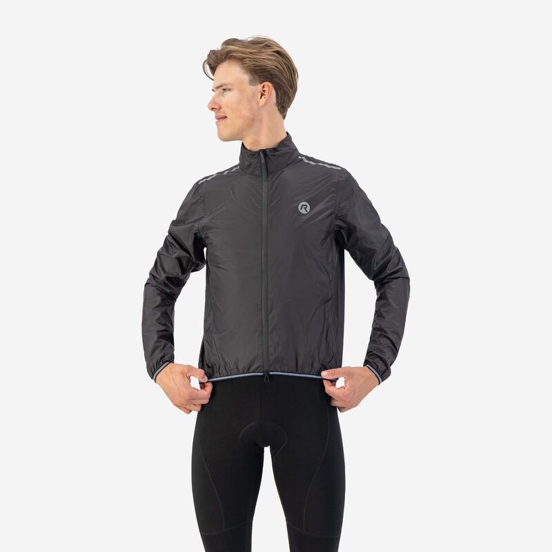 Rogelli ESSENTIAL rain 3XL fekete dzseki