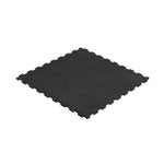 Rebel Rubber gym flooring, equipment mat, 1 m puzzle tile, 20 mm thick, ACTIVE fekete edzőfelszerelés RBA-3154-20