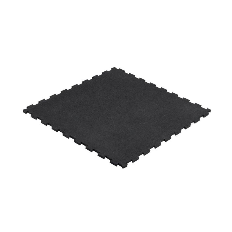 Rebel Rubber gym flooring, equipment mat, 1 m puzzle tile, 20 mm thick, ACTIVE fekete edzőfelszerelés RBA-3154-20