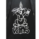Vans Black Crazy Eddy 66 Loose Pullover Hoodie - VN000JE7BLK fekete kapucnis pulóver