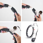 HMS Magnetic Hula Hop Set Black Hhm15 With Counter + Slimming Belt Br163 Red piros szett 17-44-654