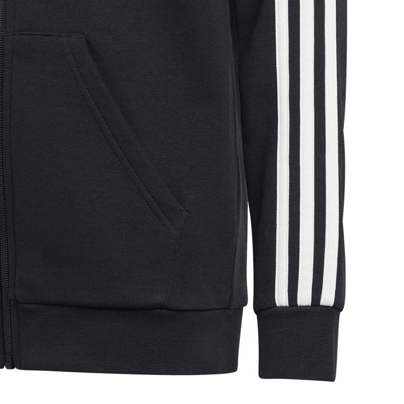 adidas Sweatshirt adidas 3 Stripes FL Full-Zip Hoody Jr. HR6331 Pulóver