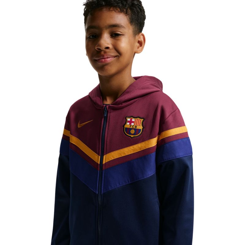 Nike FC Barcelona Home tracksuit for kids navy blue and bordó szett IO3566682