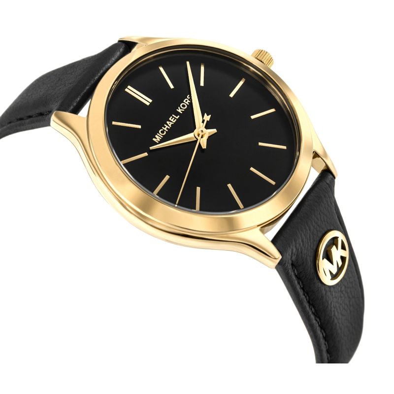 Michael Kors Slim Runway Women's Watch + BOX fekete watches