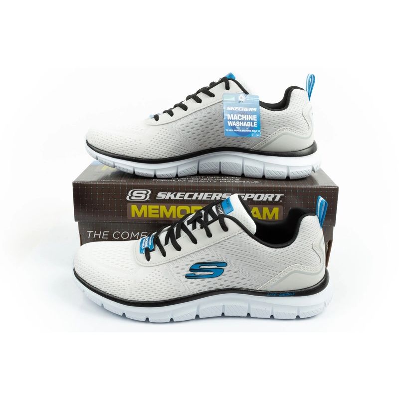 Skechers men's sports Track-Ripkent comfortable lightweight fashionable ecru utcai cipő