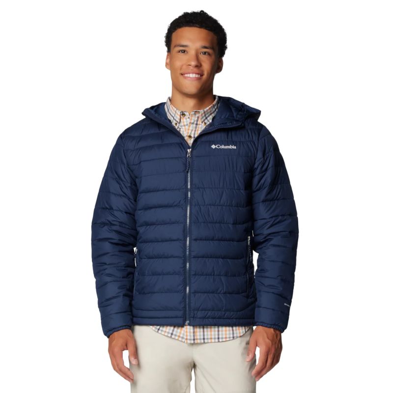 Columbia Powder Lite II Hooded Jacket 2086944464 Navy Blue L Ruházat