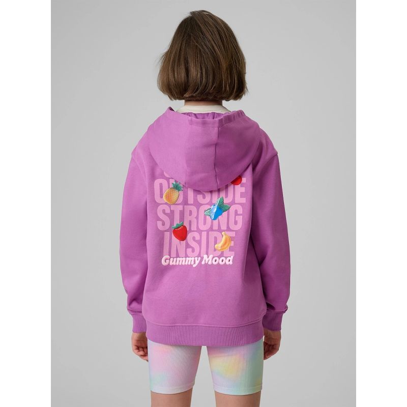 4F Girls’ Loose-Fit Hooded Sweatshirt 158/164 gyerek kapucnis pulóver 4FJRSS26TSWSF2902-51S