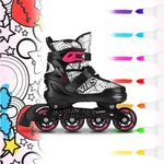 NH10907 4in1 ROLLER SKATES WITH EXTENDED HOCKEY BLADES TINTS PINK SIZE L (39-42) NILS EXTREME rózsaszín utcai cipő