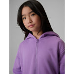 Girls' loose sweatshirt with hood 4F 4FJRSS26TSWSF2715-51S 158/164 sweatshirts