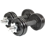 Enero CAST IRON DUMBBELL 15 KG (2x7.5 KG) FIT CASE dumbbell, strength training equipment, training equipment