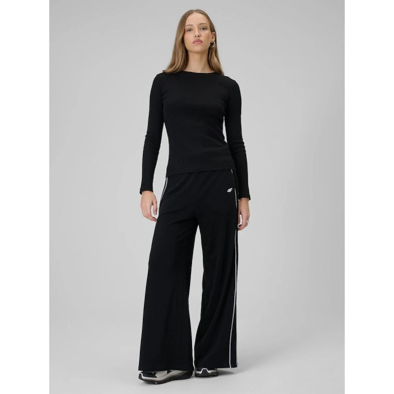 Women's long sleeve slim ribbed knit 4F