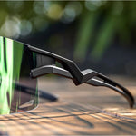 Rockbros Photochromic Cycling Glasses with UV Protection and Corrective Insert - Black transparent glasses, training equipment