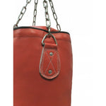 MASTERS FIGHT EQUIPMENT Leather punching bag 150/35 cm full WWS-STAR red piros edzőfelszerelés 0443-STAR02