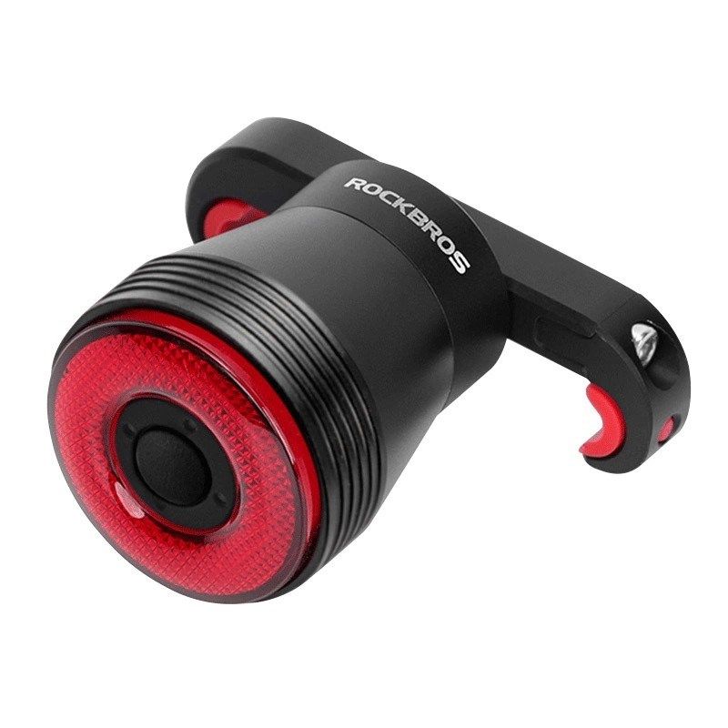 Rockbros Q5 Rear Bike Light with Intelligent Stop System - fekete lights, tourist equipment