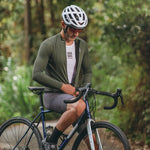 Rockbros 15220003002 ROAD TO SKY men's long sleeve cycling jersey - green zöld póló