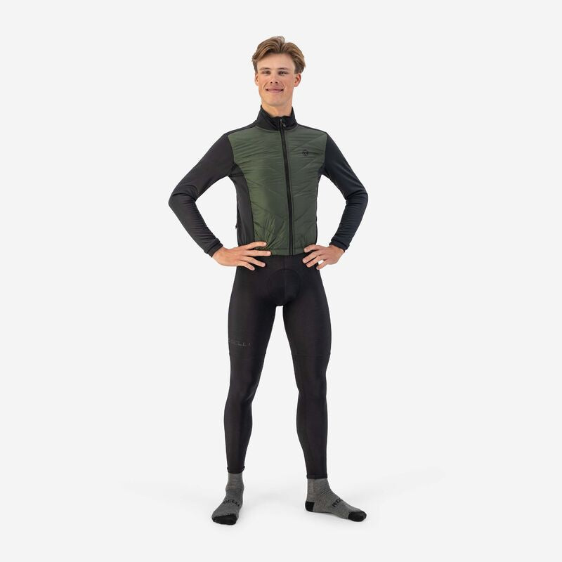 Rogelli WADDED II winter green and 3XL fekete dzseki