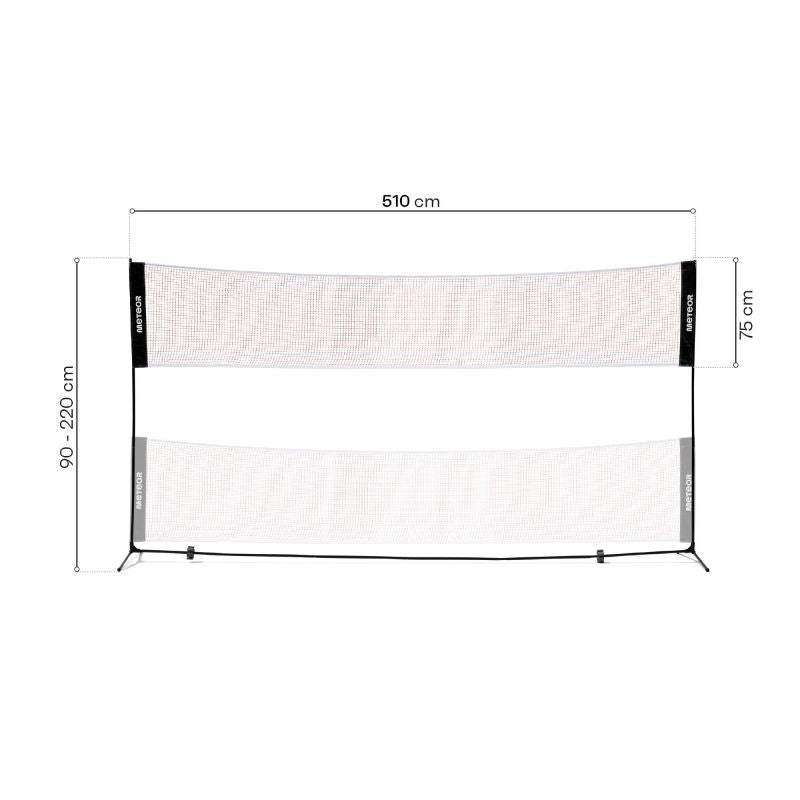 Meteor badminton net 5.1x2.2 uniw nets