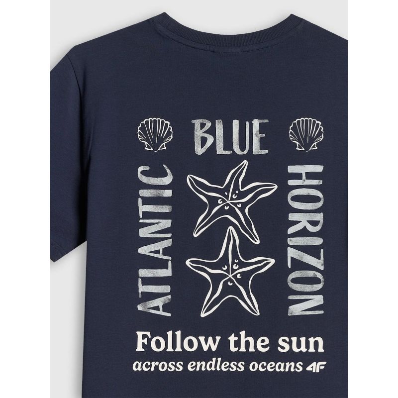 4F Women's relaxed printed T-shirt póló