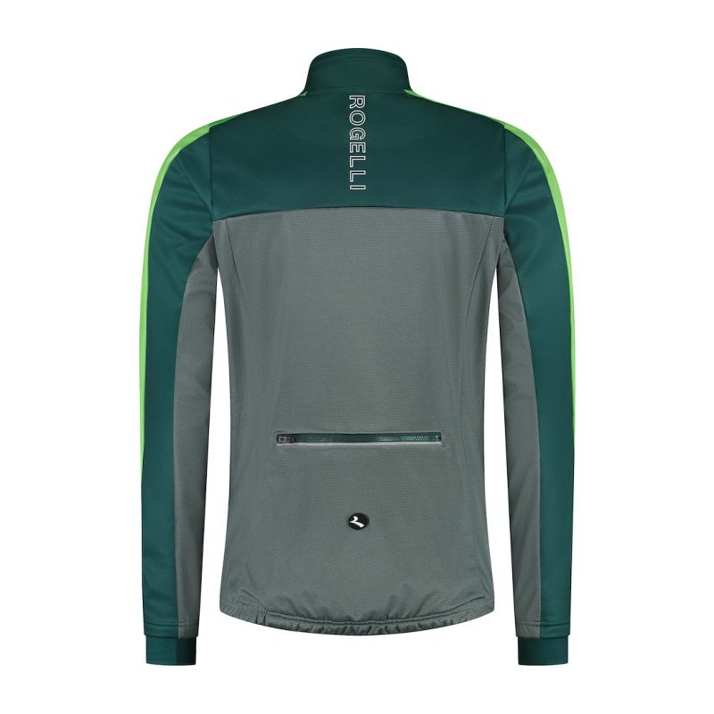 Rogelli FREEZE winter jacket 2XL zöld kötött sapka SIRC1100002.490.2XL