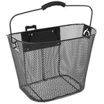 Front Bicycle Basket Click-Mounted Black