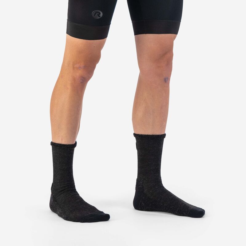 Rogelli TERRY MERINO socks black fekete zokni