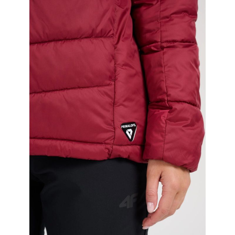 Women's down trekking with Primaloft Silver filling 4F 4FRAW25TDJAF0792-60S szürke kabát