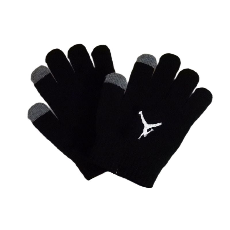 AIR Jordan Essential Beanie Set Black - uniwersalny hats, gloves
