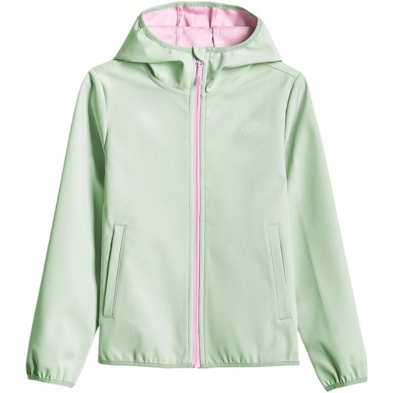 Softshell jacket for girls 4F F478 4FJWSS26TSOFF478 47S menta clothing