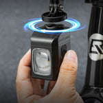 Rockbros M8 front bike light with remote control 10m rechargeable 4000 mAh - black
