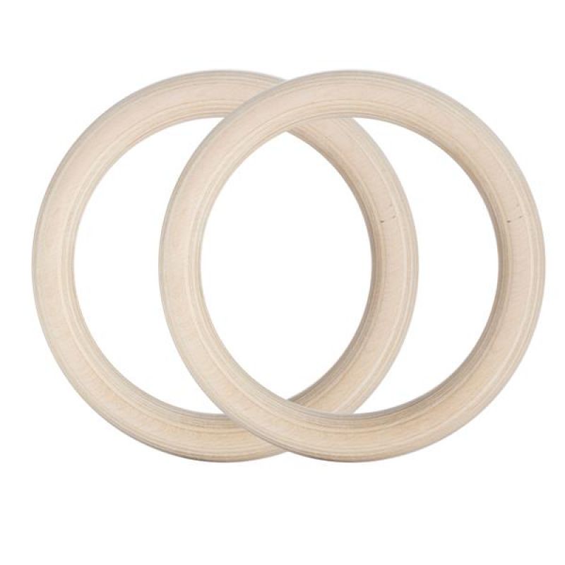 HMS Wooden gymnastic rings with measuring tape TX07 barna edzőfelszerelés 17-35-008