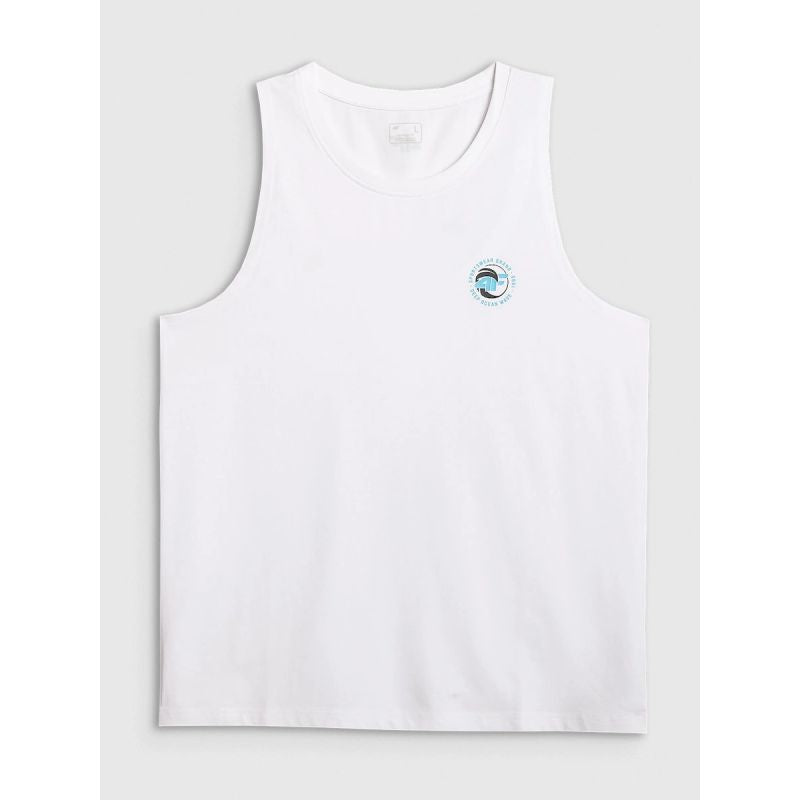 4F Men's regular sleeveless T-shirt with print póló