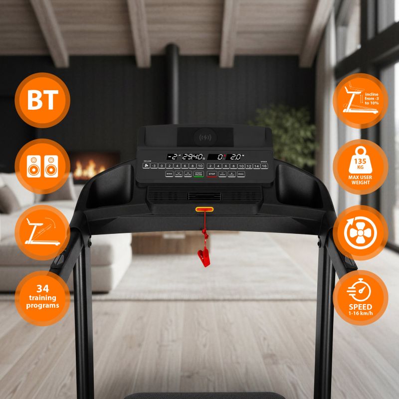 HMS Home Treadmill With Bi-Directional Incline Adjustment póló 17-19-072