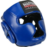 MASTERS FIGHT EQUIPMENT KSS-B-10 leather boxing helmet védőfelszerelés 02203-M
